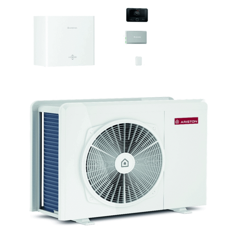 Ariston Nimbus M Hybrid Universal Net R32 5 kW Invertierte Luft-Wasser-Wärmepumpe