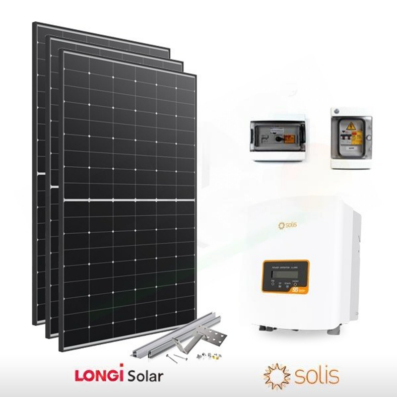 Solis PHOTOVOLTAIK-KIT 2,1 KW LONGI – SOLIS (KOMPLETT)