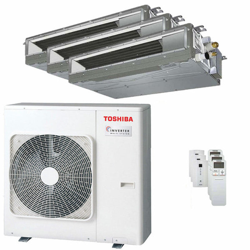 Toshiba Kanalklimaanlage U2 Trial Split 7000+9000+22000 BTU Wechselrichter