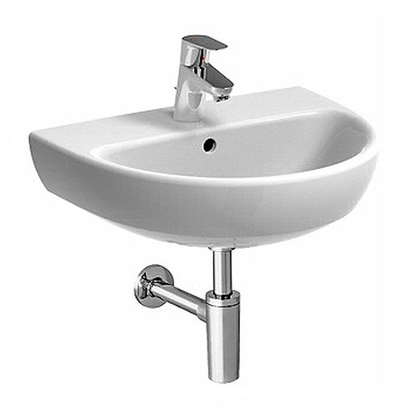 Lavabo Geberit Selnova 65 cm Einloch-Hängewaschtisch in glänzendem Weiß