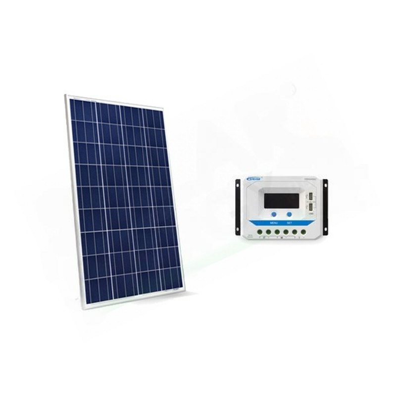 Solar-Kit GRUNDLEGENDES SOLAR-KIT 20W 12V – 20W PHOTOVOLTAIKMODUL UND 10A PWM-REGLER MIT STECKDOSE