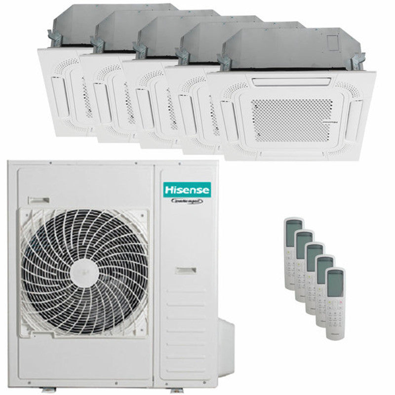Hisense Cassetta ACT Penta-Split-Klimaanlage 9000+9000+9000+9000+18000 BTU in