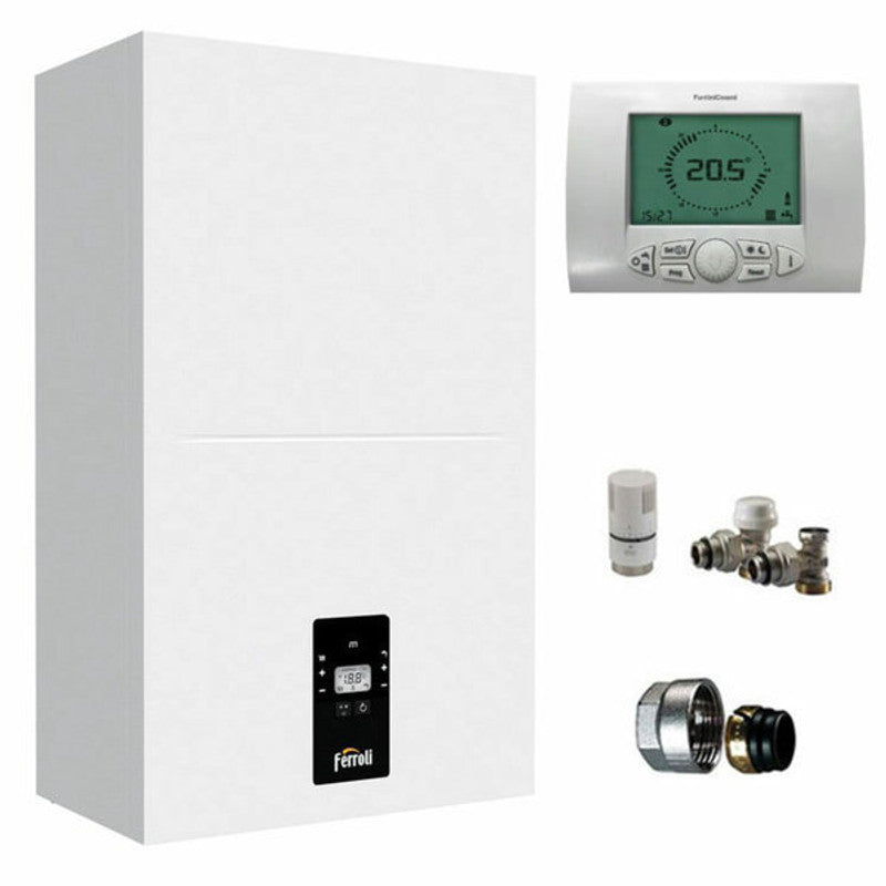 Ferroli Bluehelix Alpha 34 C Brennwertkessel – 30 kW mit Methangas oder Flüssiggas