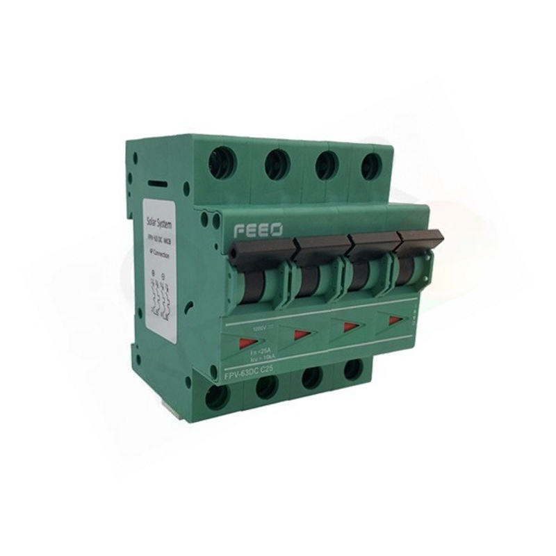 Interruttore MAGNETOTHERMISCHER AUTOMATIKSCHALTER DC 1000 VDC 25A 4P