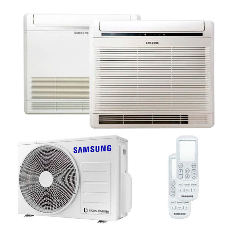 Samsung Dual-Split-Konsolen-Klimaanlage 9000+18000 BTU Inverter A+++ ext. Einheit