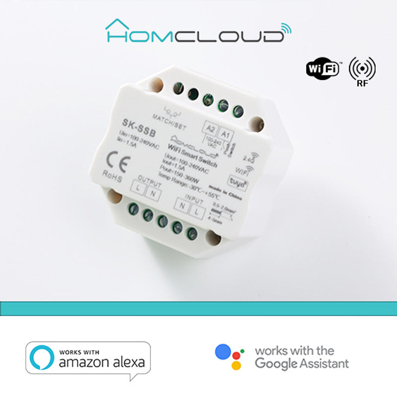 Smart Button Modul 220V AC 1CHx1,5A Wi-Fi+RF 2,4G