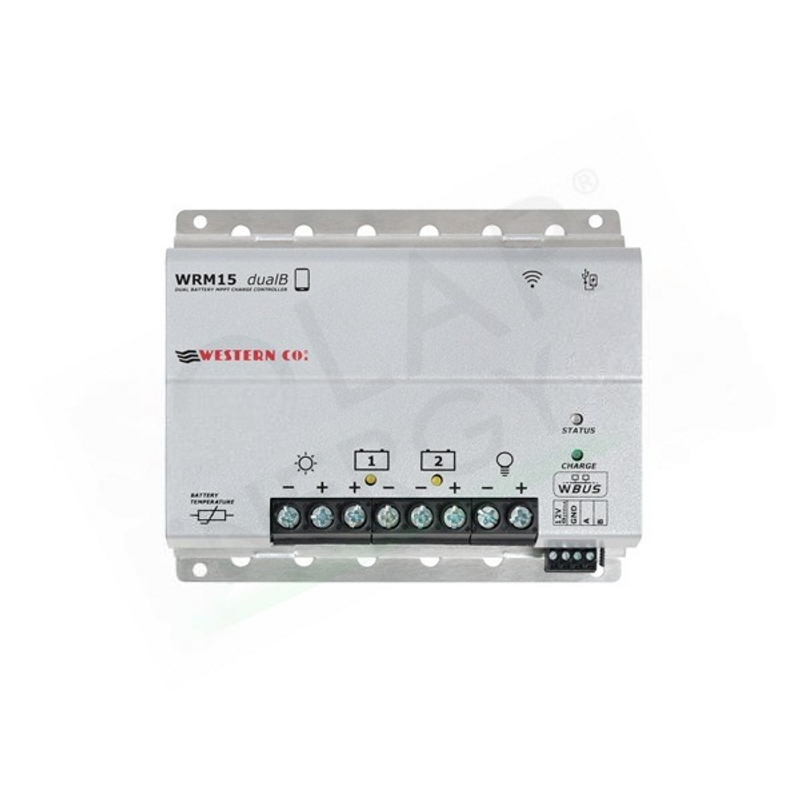 WESTERN CO WRM15 DUALB – LADEREGLER MPPT 15 A 12/24 VDC