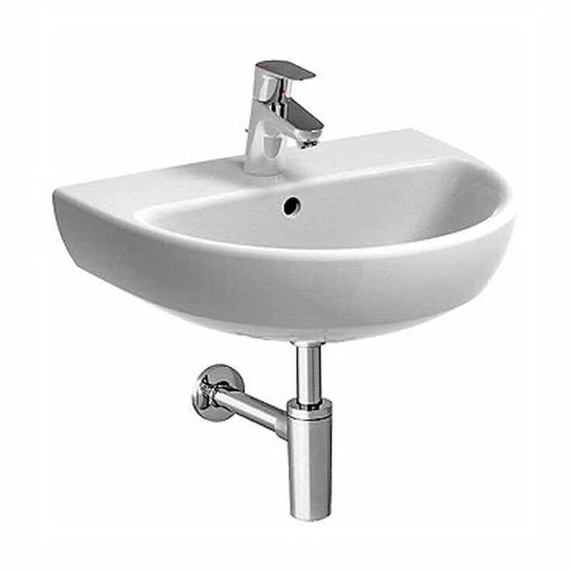 Lavabo Geberit Selnova 60 cm Einloch-Hängewaschtisch in glänzendem Weiß