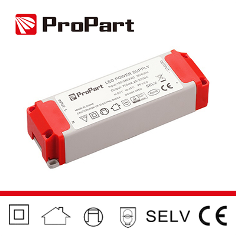 Netzteil IP20-Netzteil 24 V, 30 W, 1,25 A. Größe: 133 x 42 x 30 mm