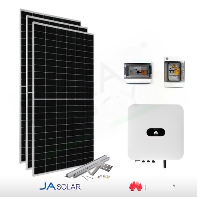JA Solar PHOTOVOLTAIK-KIT 5 KW JA SOLAR – HUAWEI FÜR DIE LAGERUNG VORBEREITET (KOMPLETT)