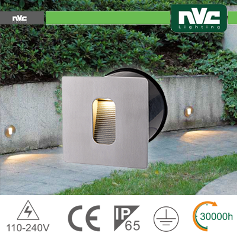 Segnapasso Quadratische Wand-Stufenleuchte - 4W 3000K IP65