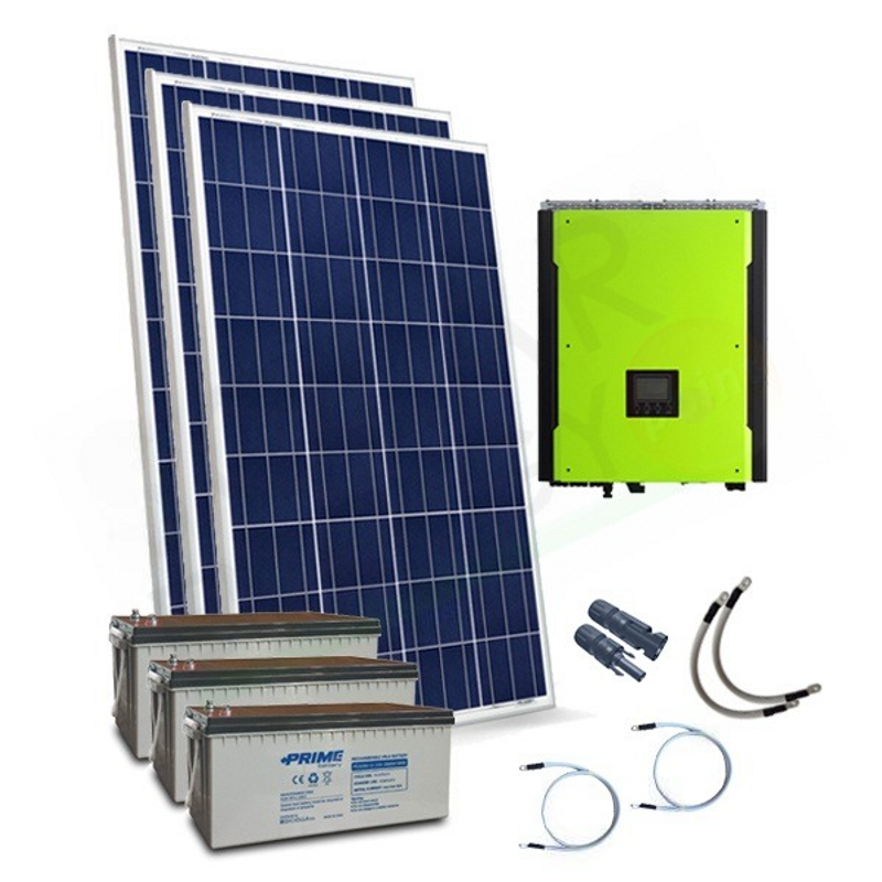 Solar-Kit OFFNETES PHOTOVOLTAIK-KIT 8,4 KW 48 V MPPT MIT 2400 AH AGM-BATTERIEN