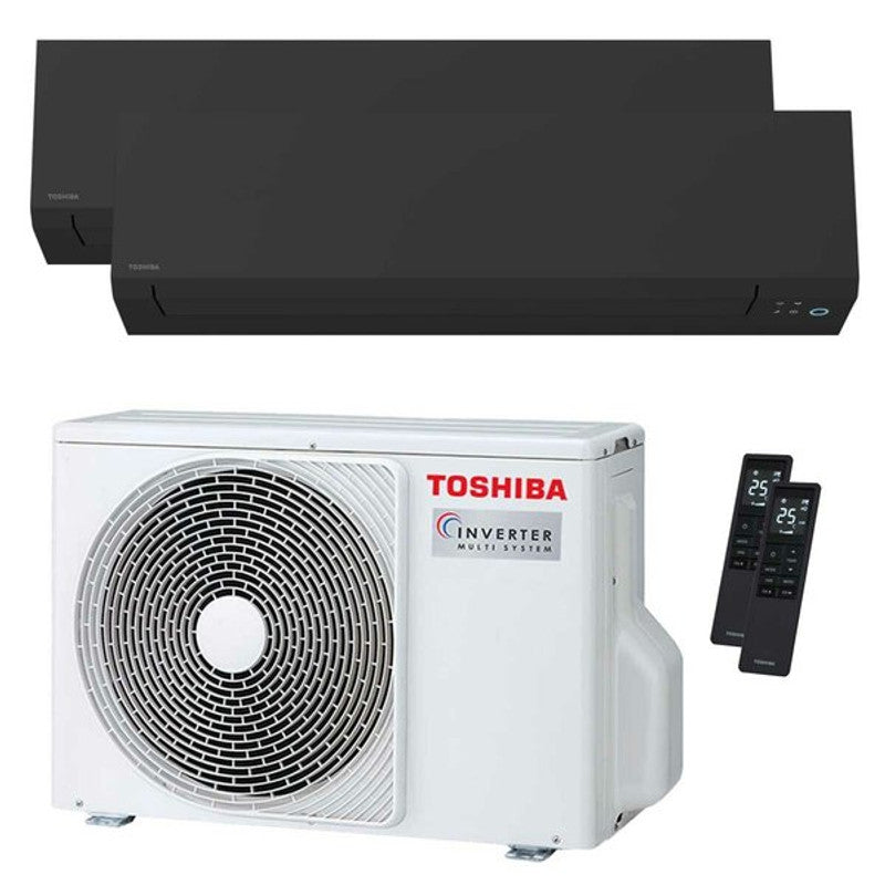 Toshiba SHORAI Edge Black Dual-Split-Klimaanlage 5000+16000 BTU Inverter A++