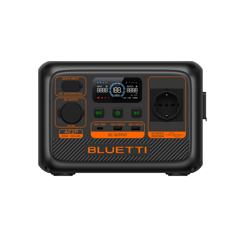 BLUETTI AC2P Tragbares Kraftwerk | 300 W 230,4 Wh