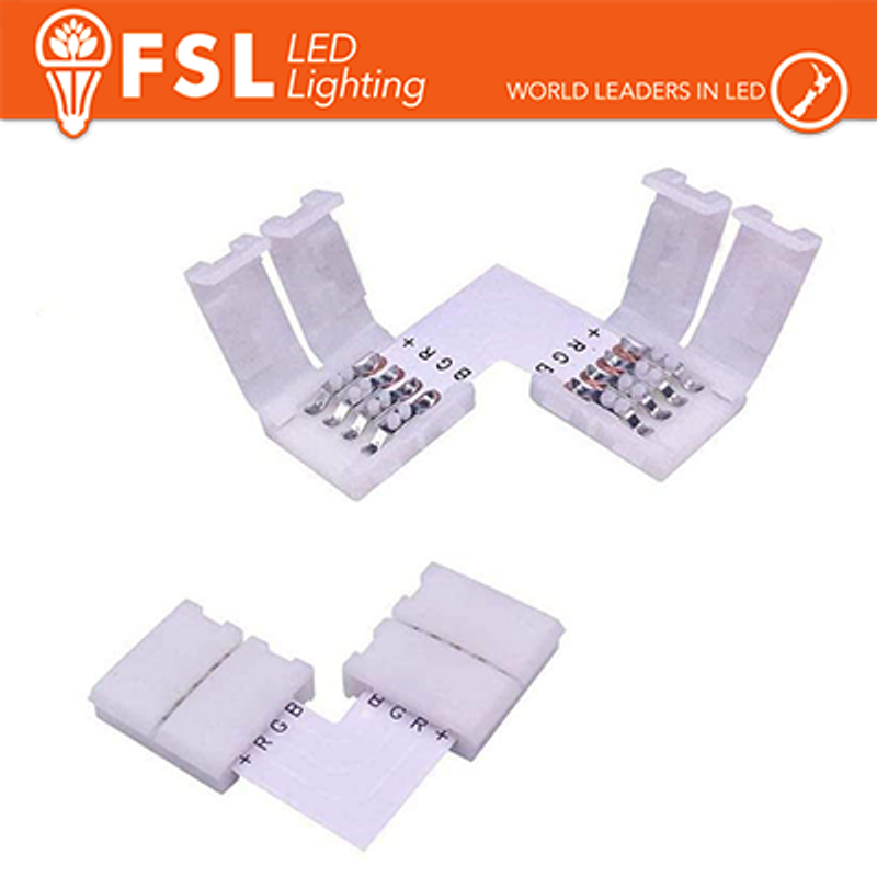 Steckverbinder L-Schnellverbinder für 10-mm-RGB-LED-Streifen