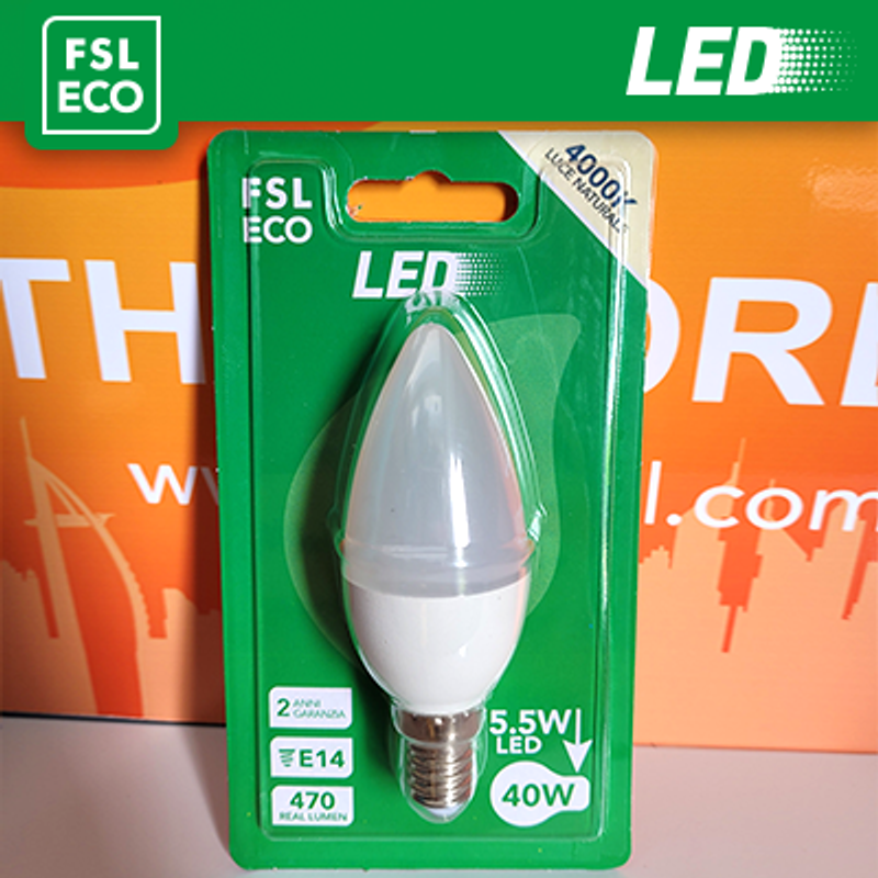 Beleuchtung BLISTER Olivenlampe – 5,5 W 4000 K E14