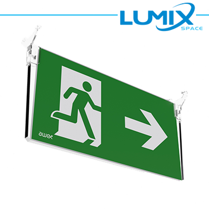 Kit di segnalazione PLEXI-Glas-Signalisierungsset für IP65-Decken