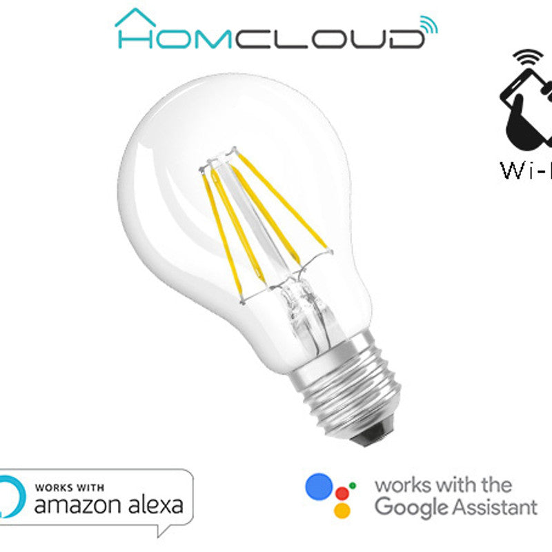 Lampadina Wi-Fi-Glühlampe, weiß, CCT dimmbar