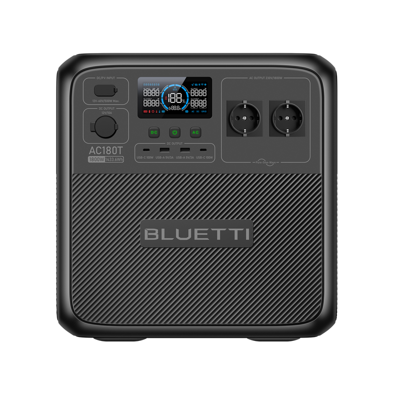 BLUETTI AC180T Tragbares Kraftwerk | 1.800 W 1.433 Wh
