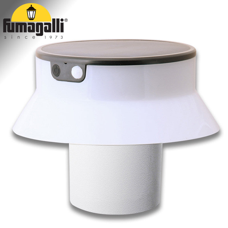 FELICE 200 SPIKE WHITE SOLAR LED Ø150 PIR CCT SET