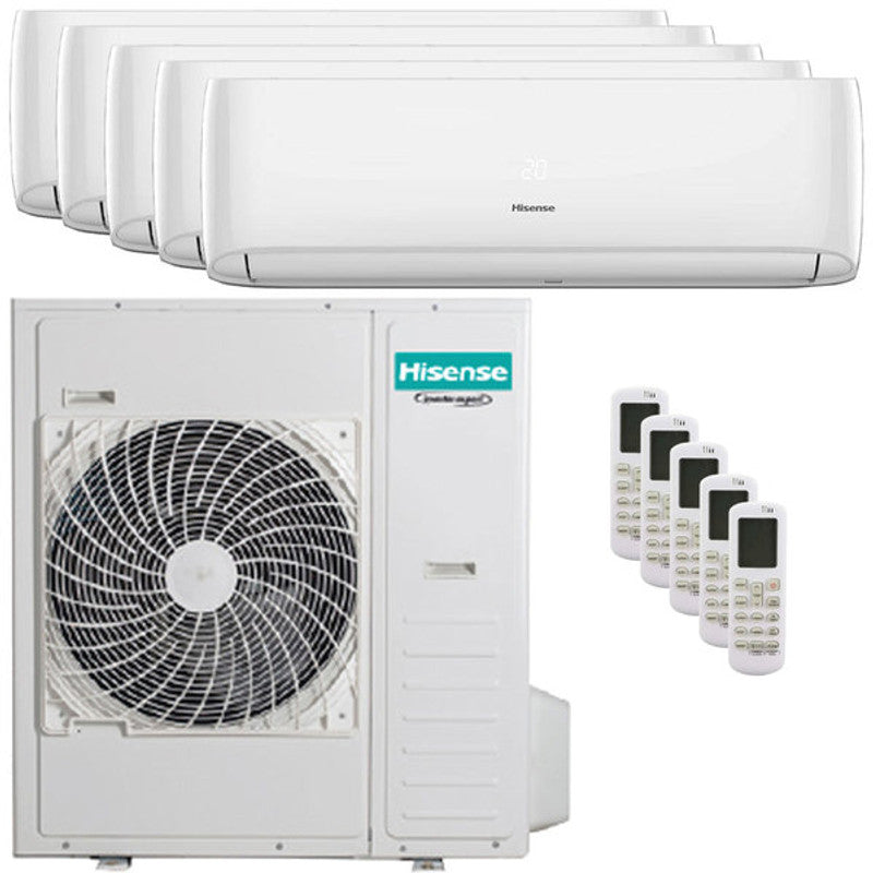 Hisense Hi-Comfort Penta-Split-Klimaanlage 9000+9000+12000+12000+12000 BTU in