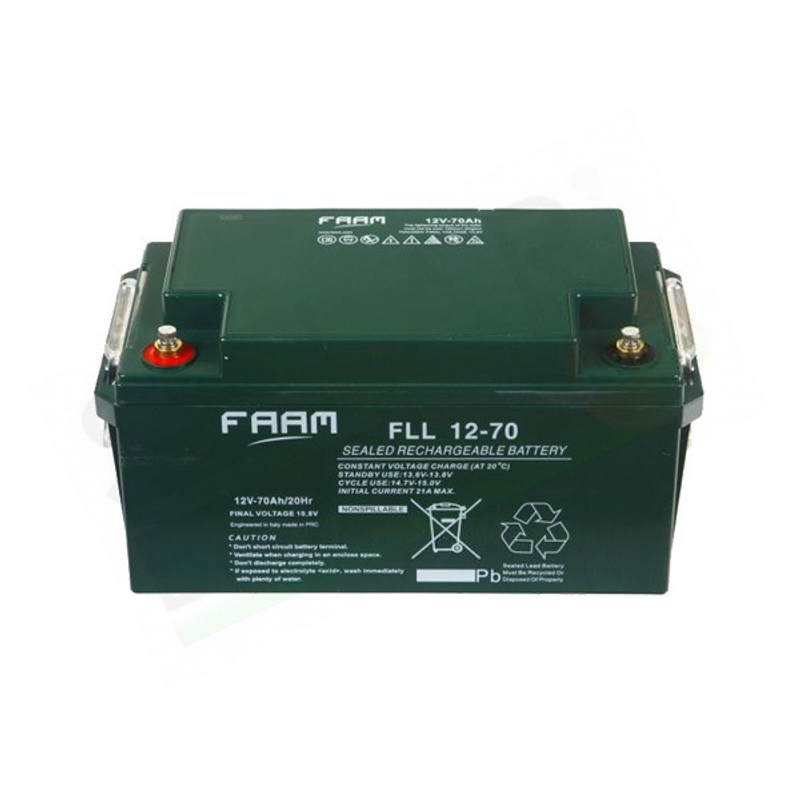 FAAM FLL12-70 – HERMETISCHE SOLARBATTERIE AGM 70AH 12V