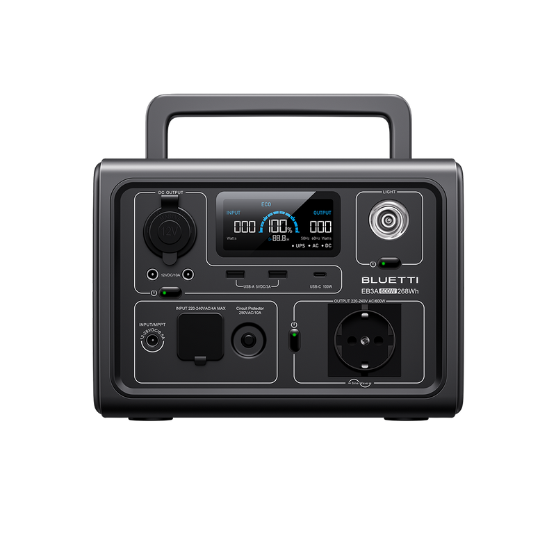 BLUETTI EB3A Tragbares Kraftwerk | 600W 268Wh
