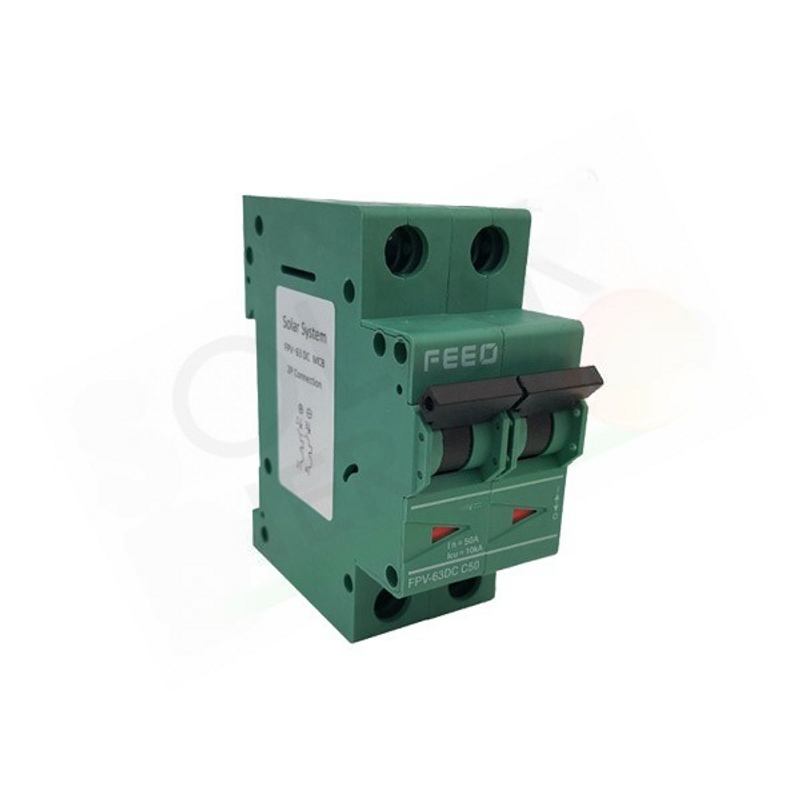 Interruttore MAGNETOTHERMISCHER AUTOMATIKSCHALTER DC 800VDC 50A 2P