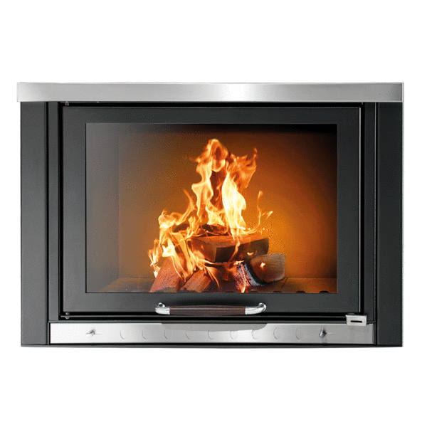 Termocamino Klover TKR 35 29 kW Idro Holz-Thermokamin + Warmwasser-Set