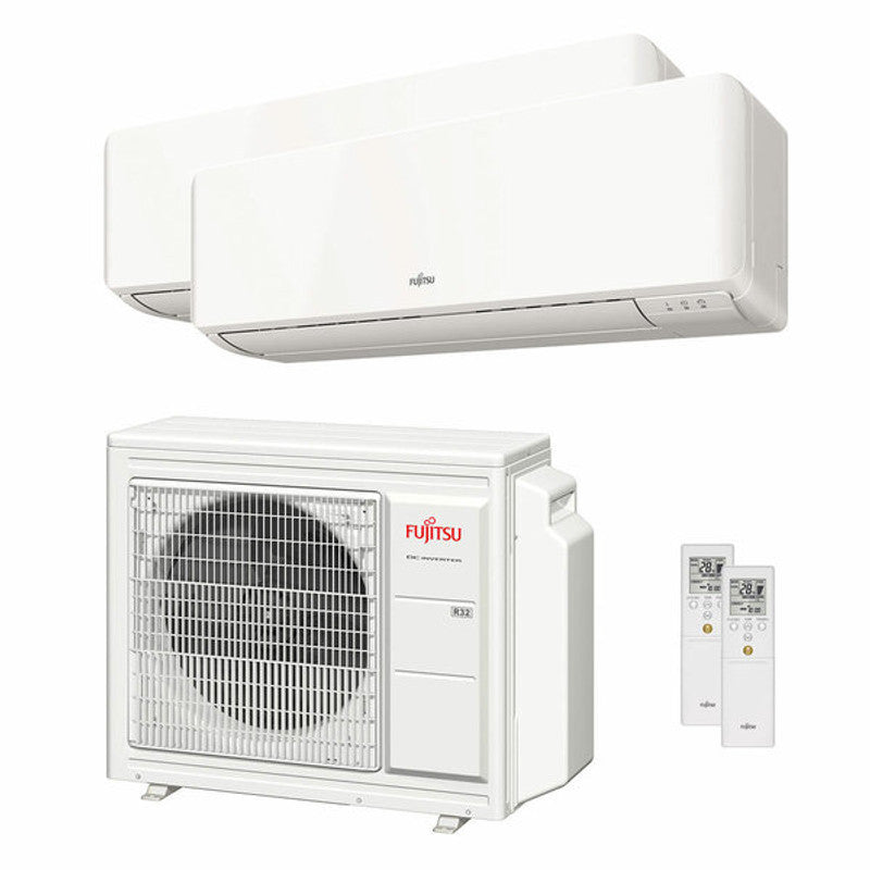 Fujitsu Klimaanlage KM Series WiFi Dual Split 12000+12000 BTU Inverter A++ uni