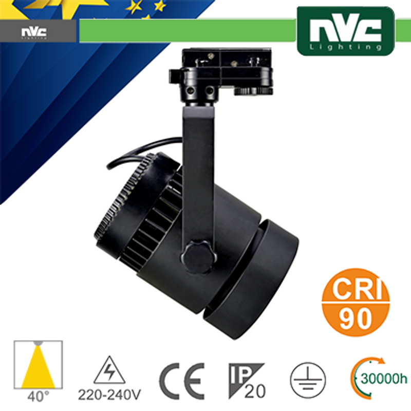 Strahler Dreiphasen-Schienenprojektor – 50 W, 4000 K, 3000 LM, 40° CRI+90