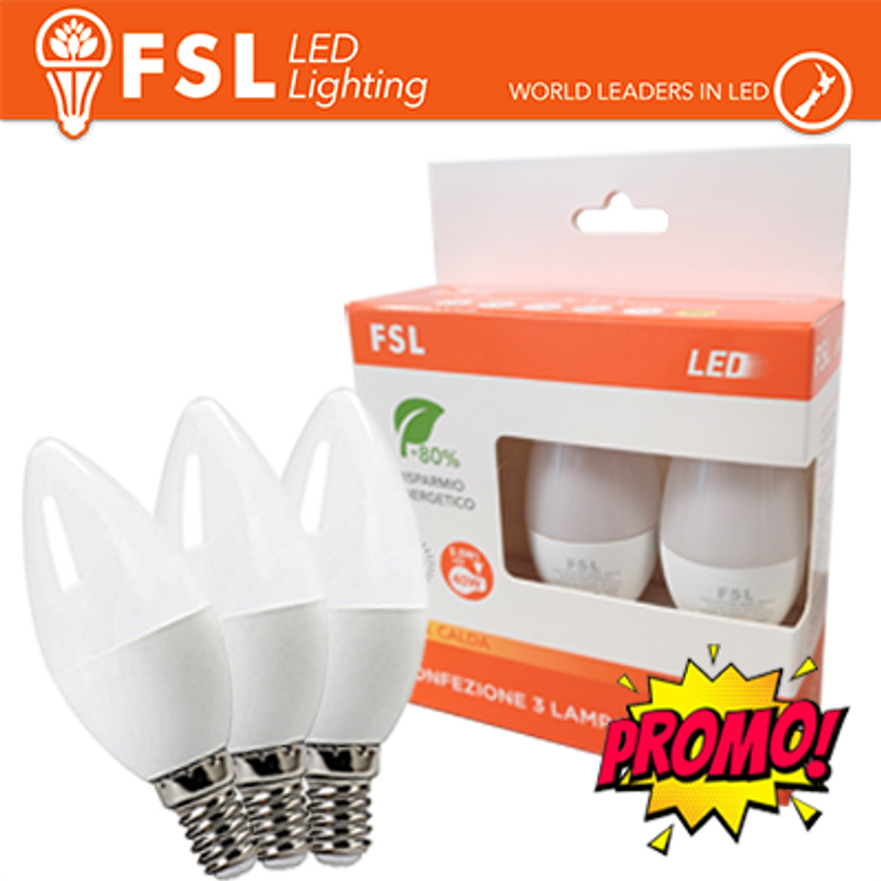 Beleuchtung E14 Olive Lampe: PROMO 3PACK - 6W 4000K