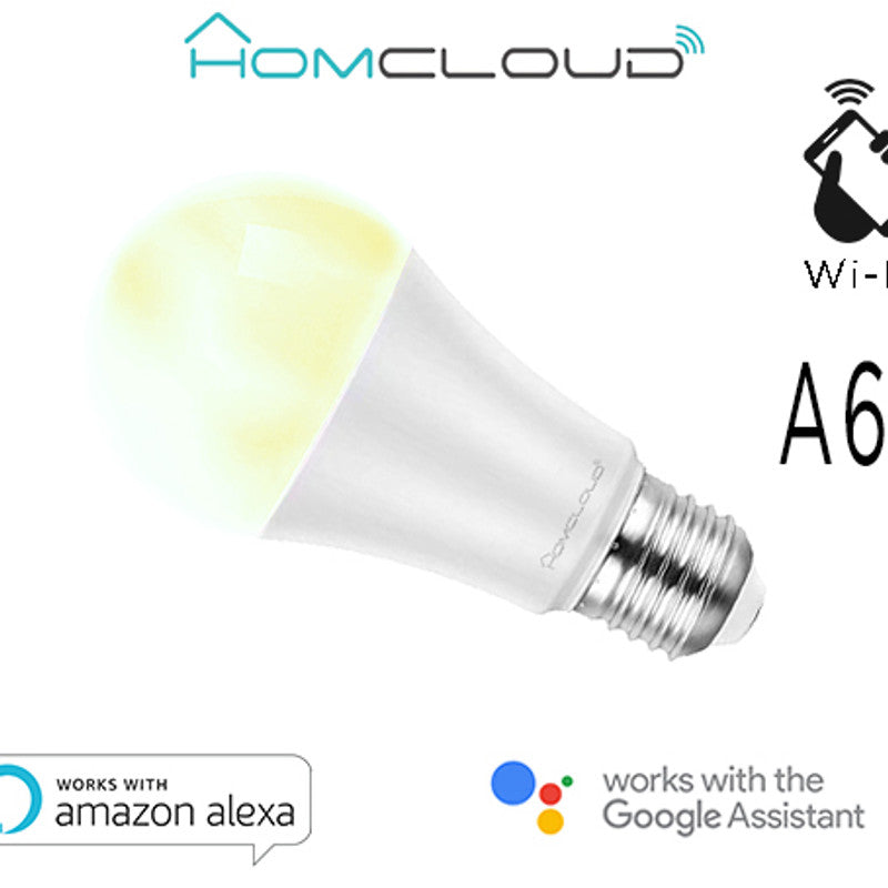 Lampadina Wi-Fi + Bluetooth-Glühbirne Weiß CCT E27 A60 dimm