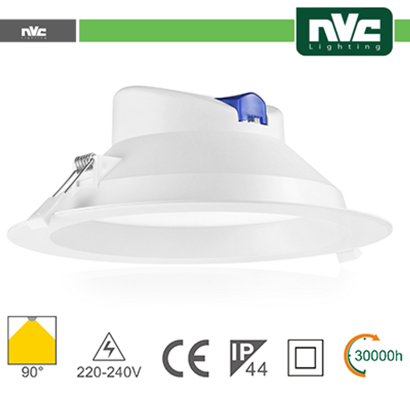 Einbauleuchte LED-Downlight IP44 25W 3000K 2450LM 90º LOCH:195-210mm