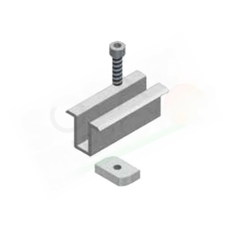 Morsetto ZENTRALE KLEMME MIT EXZENTRISCHEM BLOCK UND SCHRAUBE VON 40 BIS 44 MM
