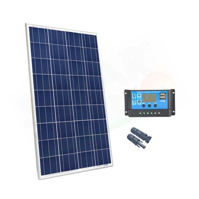 Solar-Kit GRUNDLEGENDES SOLAR-KIT 100 W 12 V – 100 W PHOTOVOLTAIKMODUL UND NV10 10 A PWM-REGLER