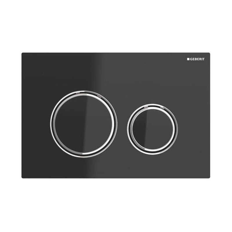 Abdeckung Geberit Sigma 21 Schwarzchromplatte für Zweimengenspülung