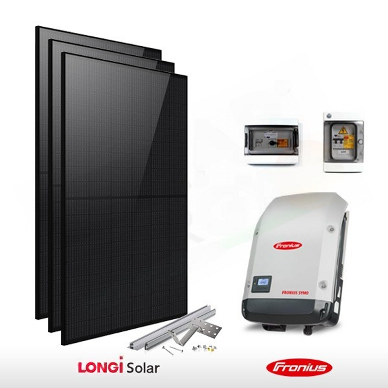 Longi Solar PHOTOVOLTAIK-KIT 3,2 KW LONGI SOLAR – FRONIUS (KOMPLETT)