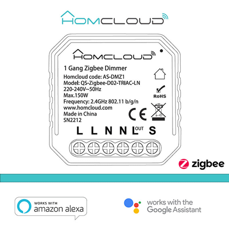 Modul 1CH Zigbee-Einbaudimmermodul