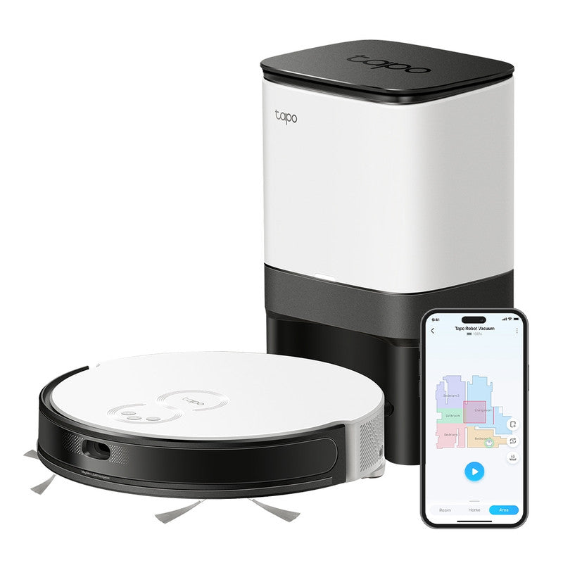 Tapo TP-Link RV20 Mop Plus Saugroboter + Wischmopp mit Dock-Stat
