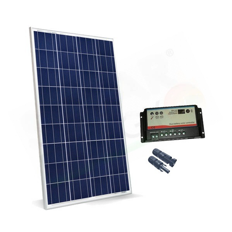Solar-Kit CAMPER-SOLAR-KIT 100W 12V – 100W-MODUL UND 10A-DUAL-BATTERIEREGLER