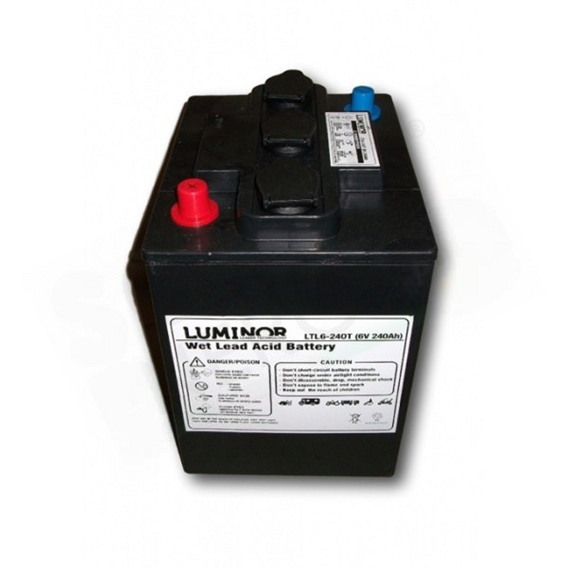 LUMINOR 6-240T – TIEFZYKLUS-BLEI-SÄURE-SOLARBATTERIE 6V 240AH