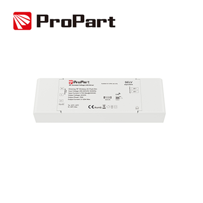 Netzteil 1CH - 75W 24V RF Wireless-Netzteil, PUSH DIMMER