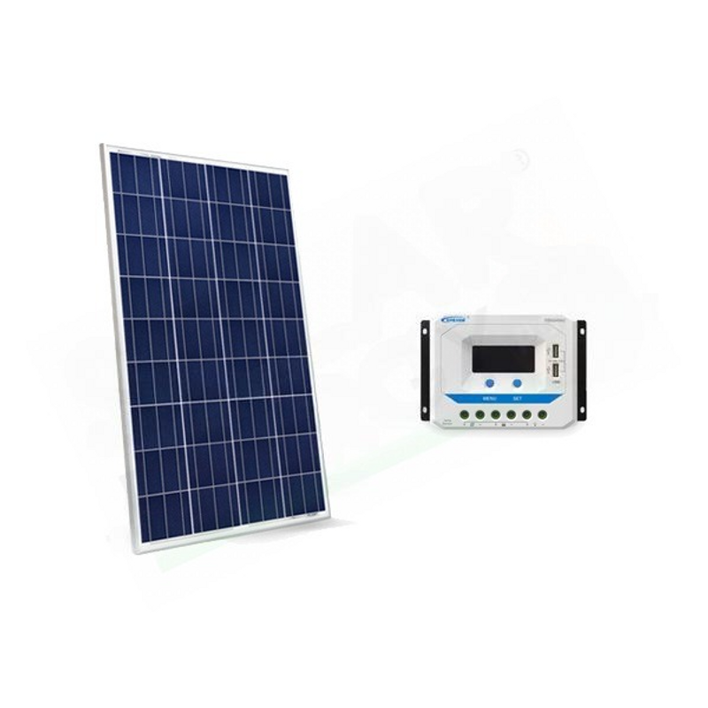 Solar-Kit GRUNDLEGENDES SOLAR-KIT 30W 12V – 30W PHOTOVOLTAIKMODUL UND 10A PWM-REGLER MIT STECKDOSE