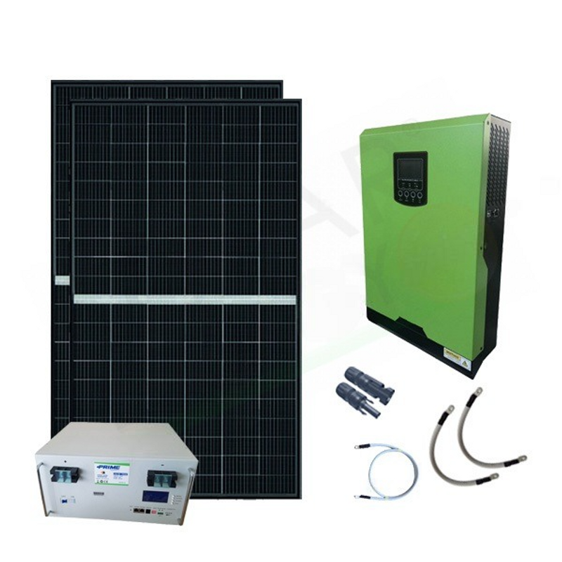 Solar-Kit OFFNETES PHOTOVOLTAIK-KIT 820 W 48 V MIT 4,8 KWH LITHIUMBATTERIEN