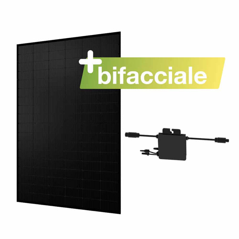 greensolar Basic 450/400 doppelseitiges schwarzes Balkonkraftwerk