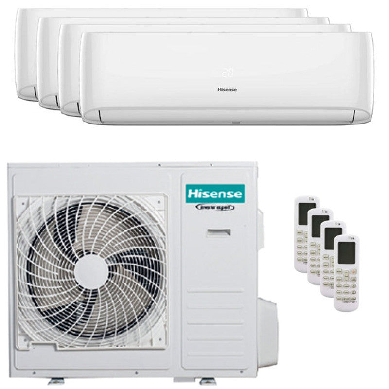 Hisense Hi-Comfort Split-Quad-Klimaanlage 9000+9000+18000+18000 BTU reversiert