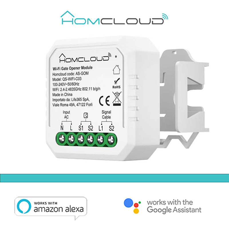 Modul Unterputzmontiertes 1-Kanal-WLAN-Modul für Tore/Garagen und Elektroschlösser