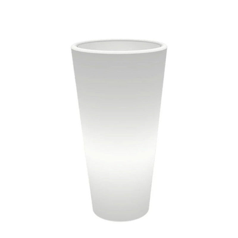 Vaso Leuchtende Vase Arkema Tondo 86 SL aus rundem LLDPE-Harz, 86 cm