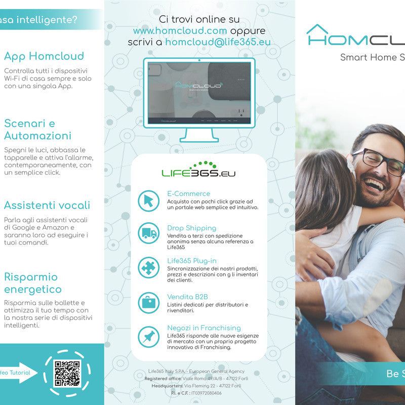 Pieghevole Homcloud-Werbebroschüre – Neue Version